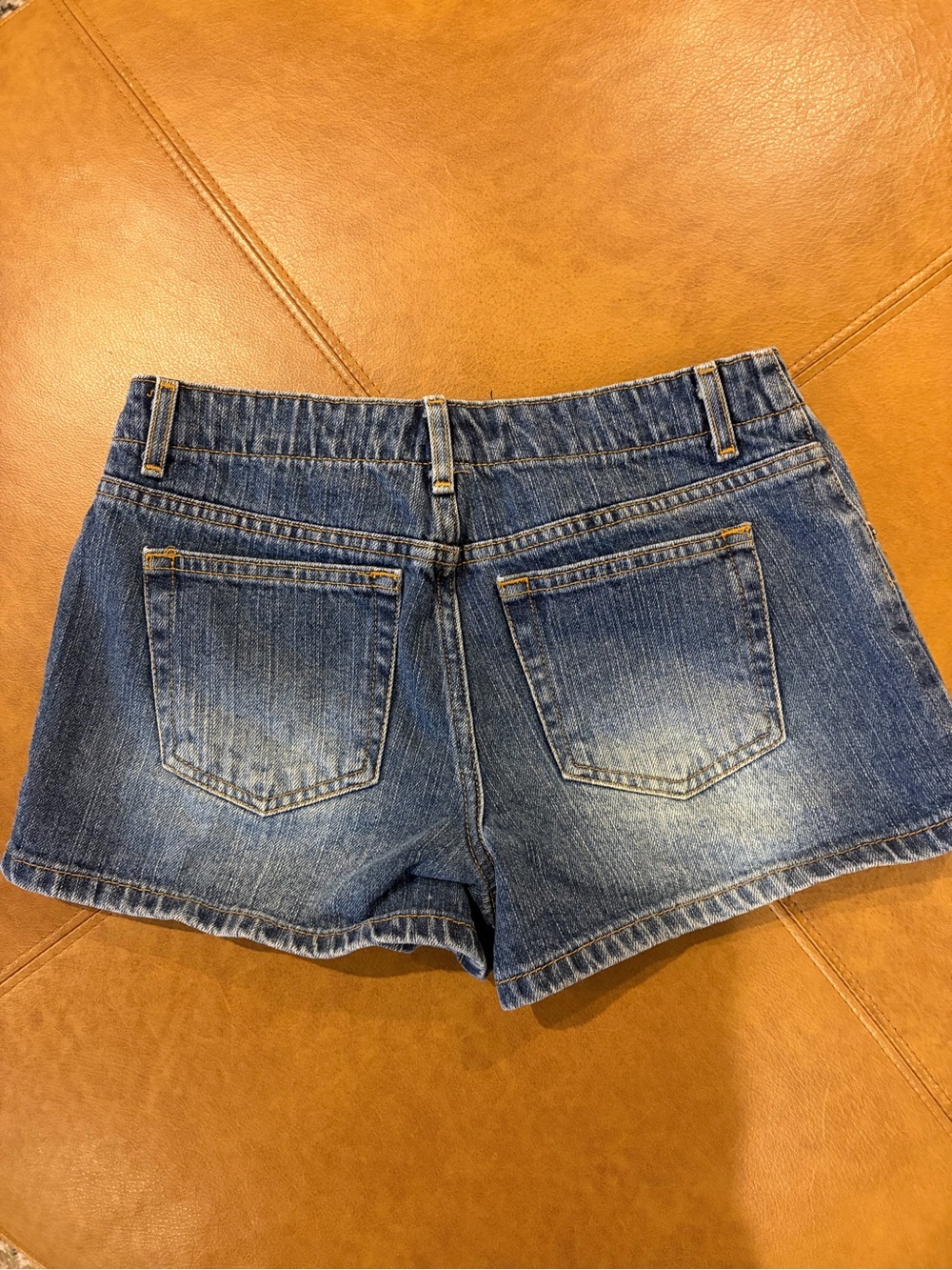 SO Denim Shorts Size 3 Mid Low Rise Y2K Vintage - Picture 3 of 7